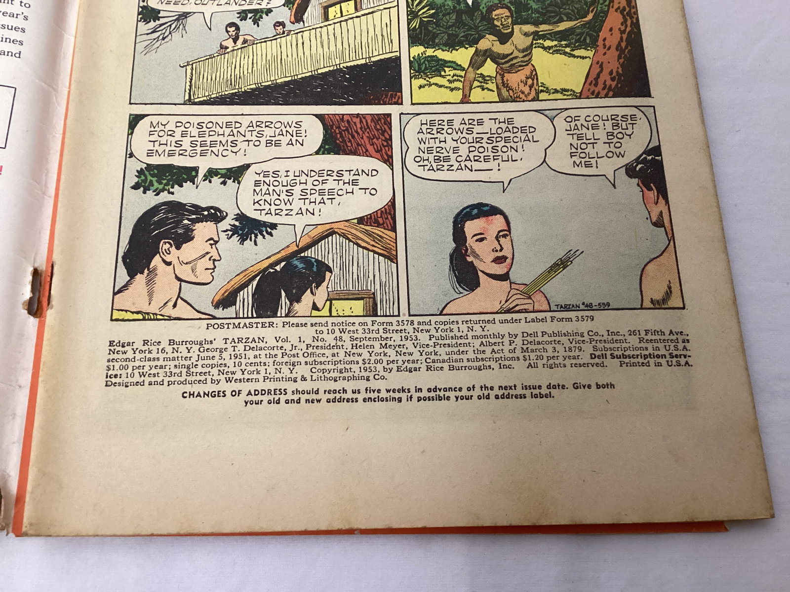 Tarzan 48 Dell Comic Book - 7