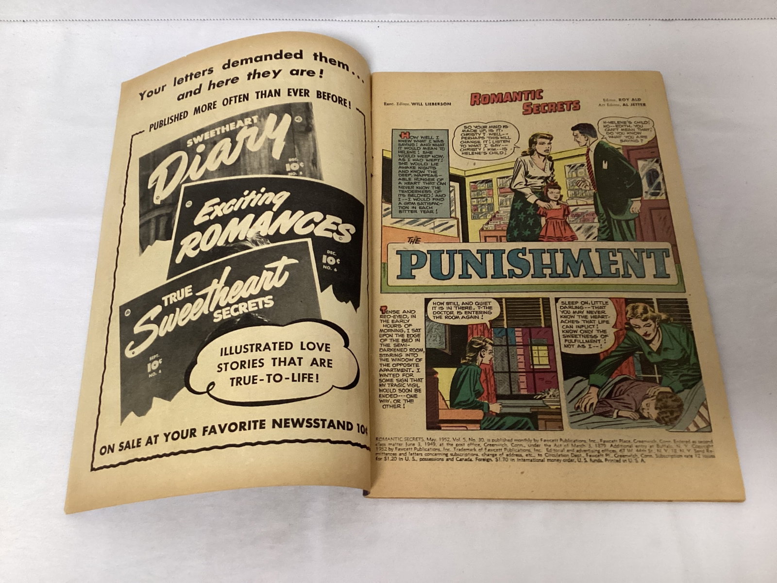 Romantic Secrets 30 Fawcett Comic Book - 6