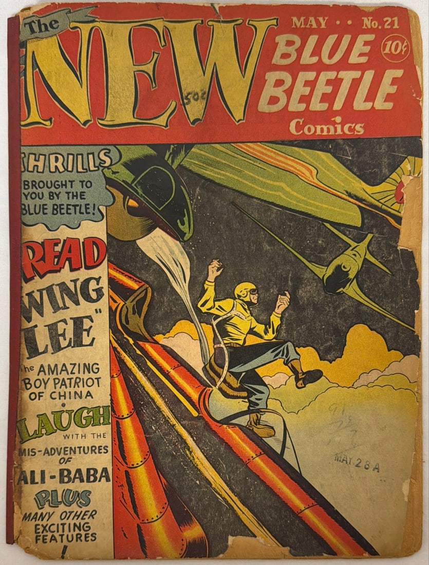New Beetle Comics 21 Comic Book: 1943, tape, please preview and see all photos for condition