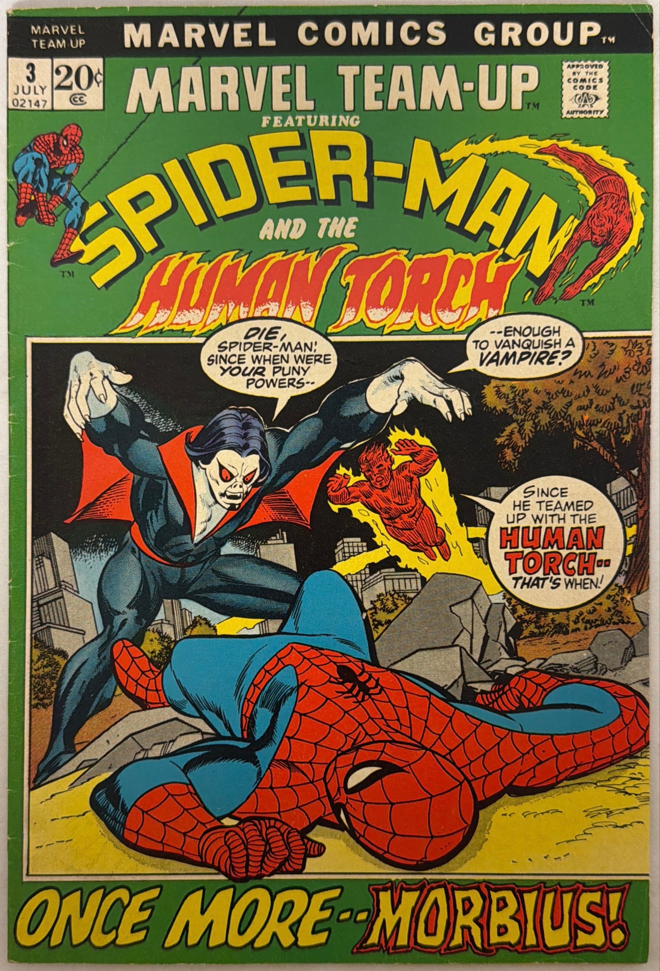 Marvel Team-Up 3 Spider-Man Human Torch Comic Book (1 of 8)