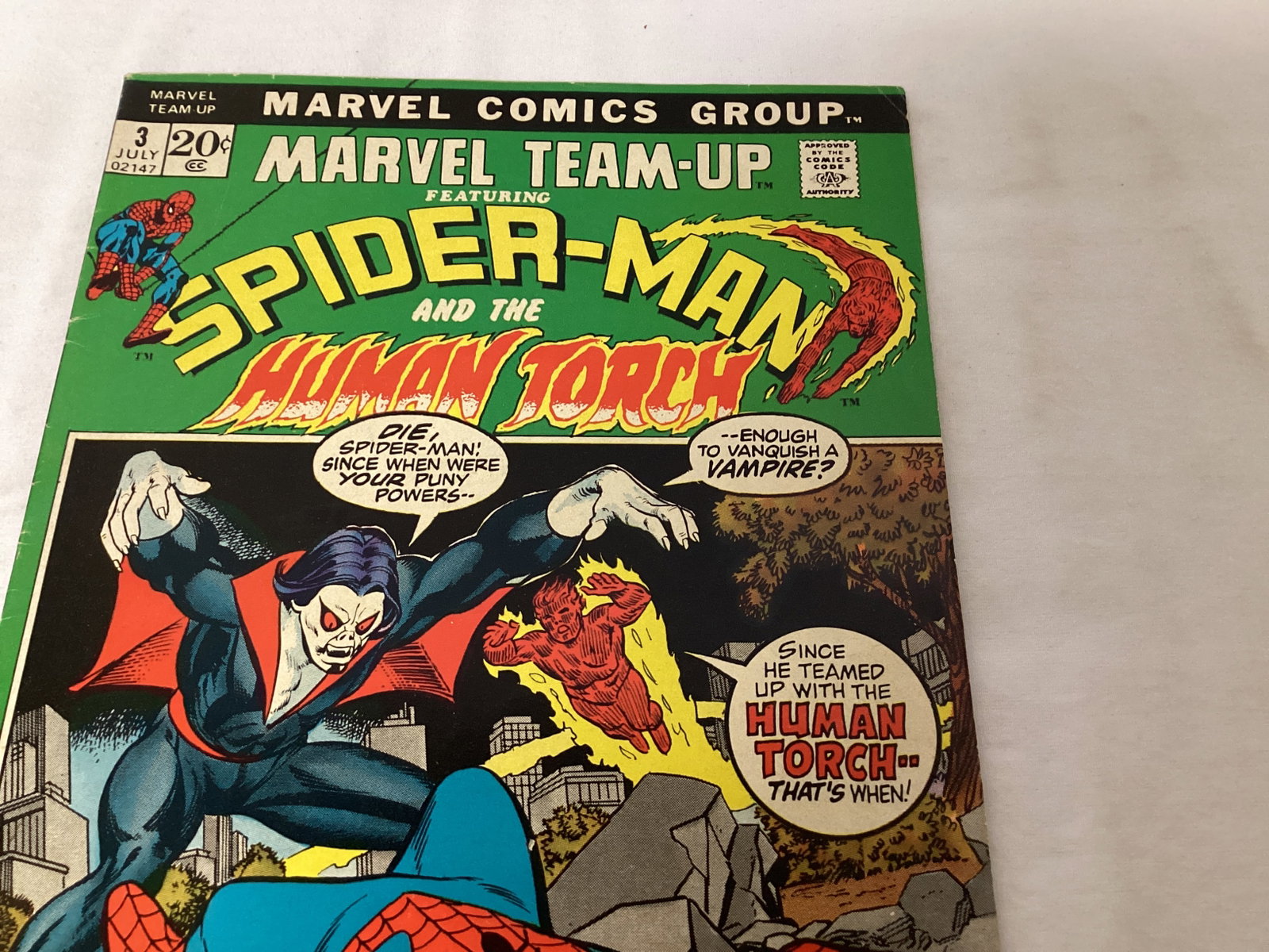 Marvel Team-Up 3 Spider-Man Human Torch Comic Book - 3