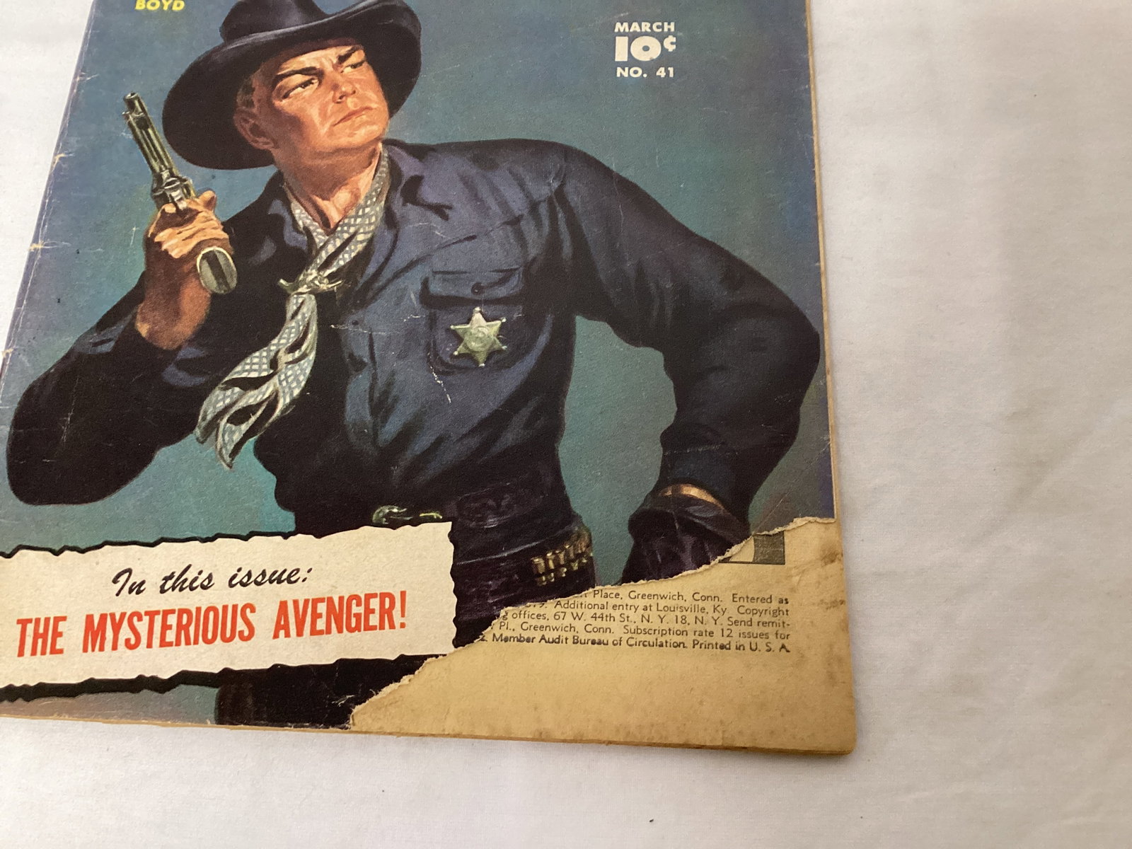 Hopalong Cassidy 41 Fawcett Comic Book - 5