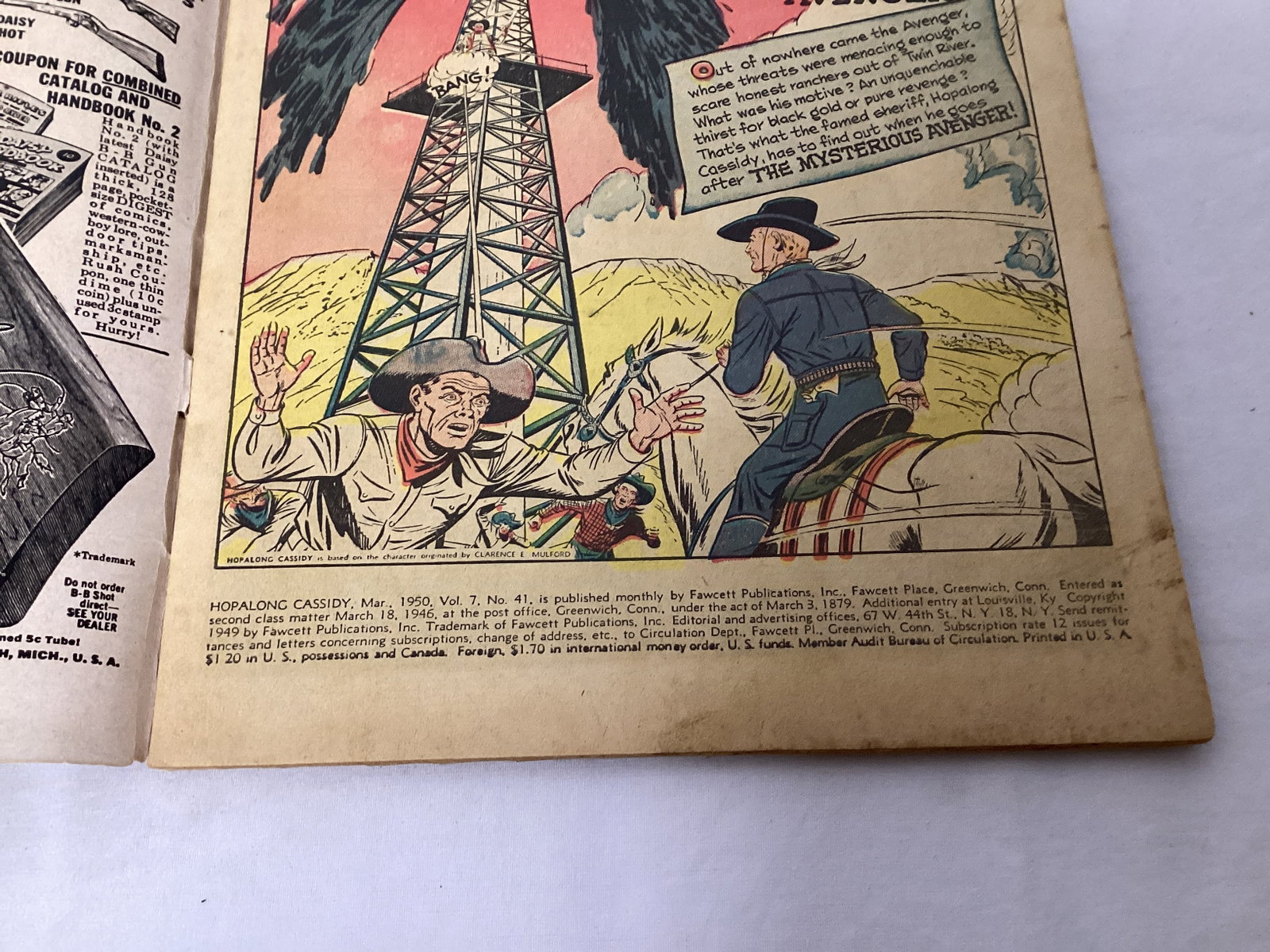 Hopalong Cassidy 41 Fawcett Comic Book - 7