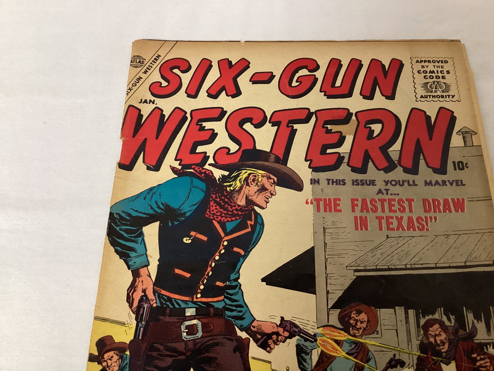 Six Gun Western 1 Atlas Comic Book - 2