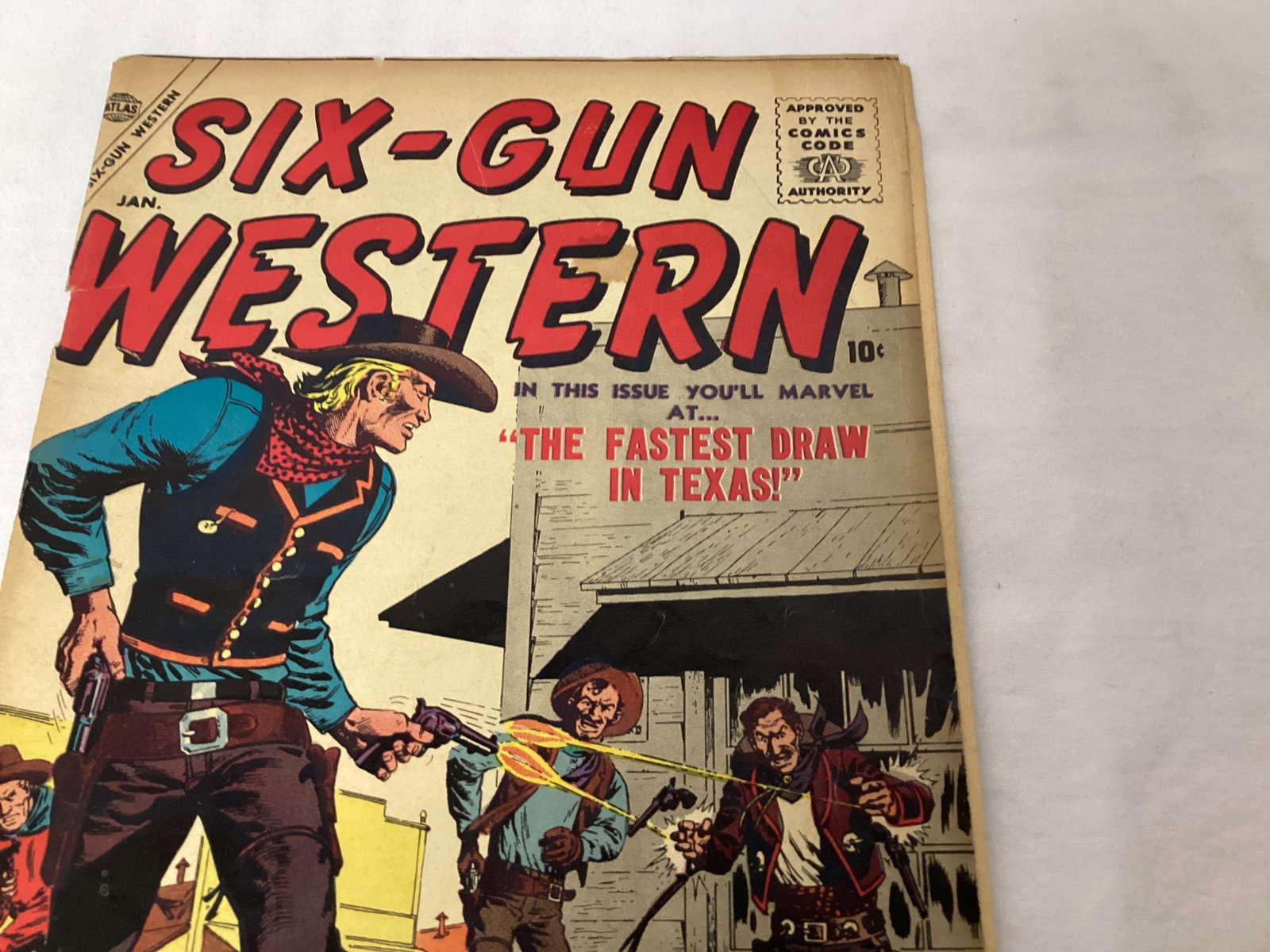 Six Gun Western 1 Atlas Comic Book - 3
