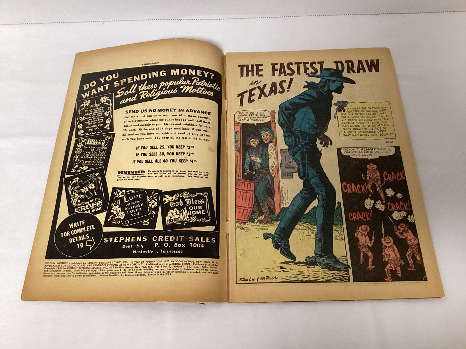 Six Gun Western 1 Atlas Comic Book - 6
