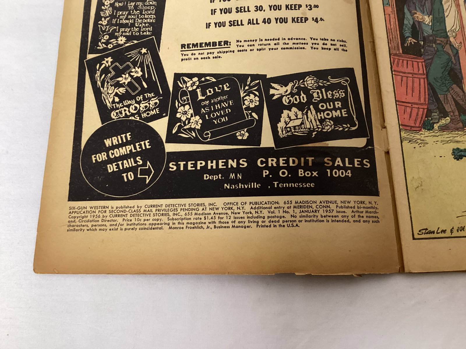 Six Gun Western 1 Atlas Comic Book - 7