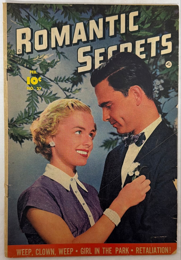 Romantic Secrets 27 Fawcett Comic Book: 1952, please preview and see all photos for condition
