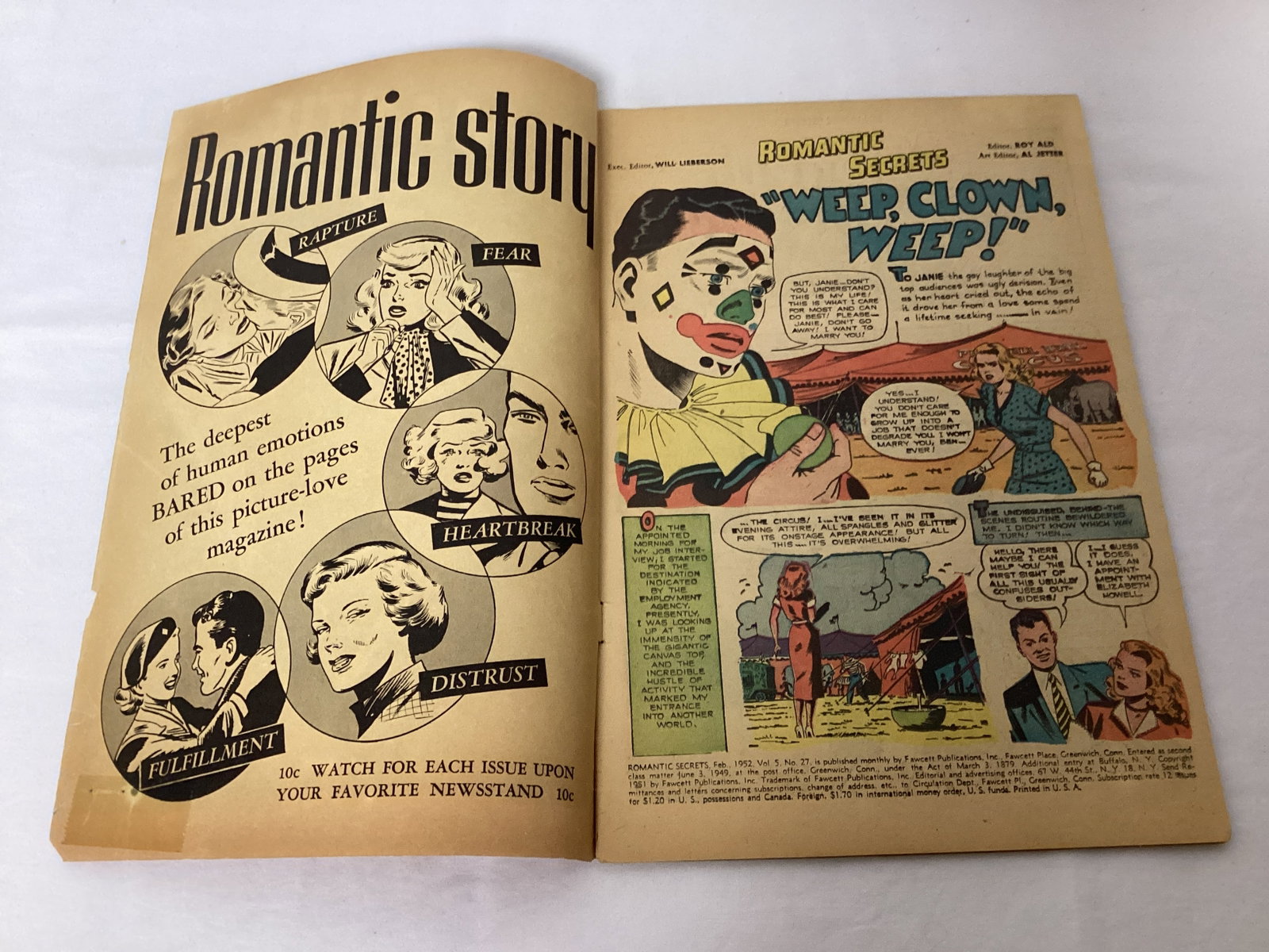 Romantic Secrets 27 Fawcett Comic Book - 6