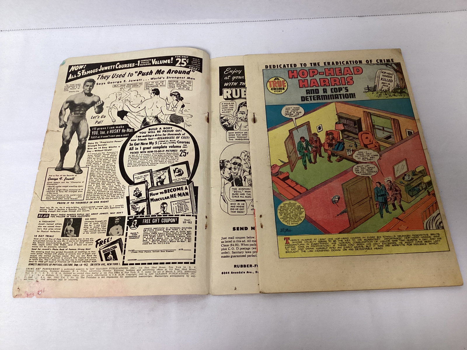 Crime and Punishment Illustories 13 Lev Gleason Comic Book - 2
