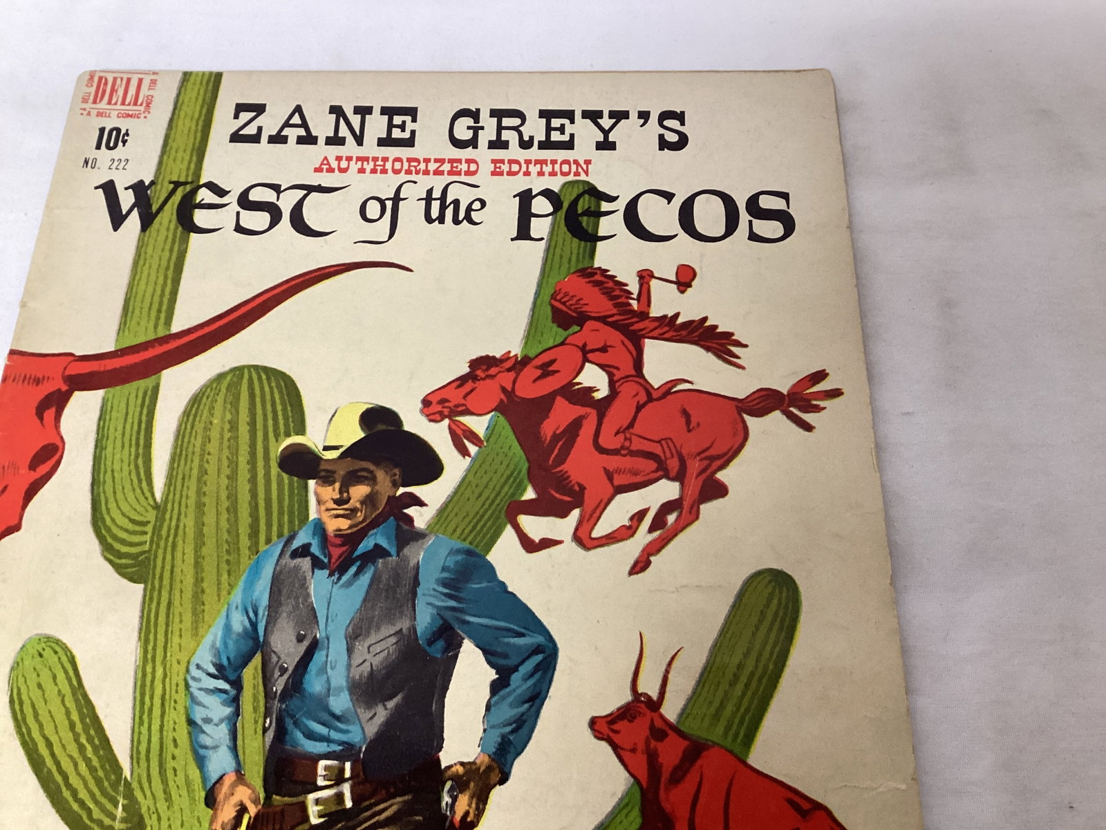 Four Color 222 Dell Zane Grey's West of Pesos Comic Book - 3