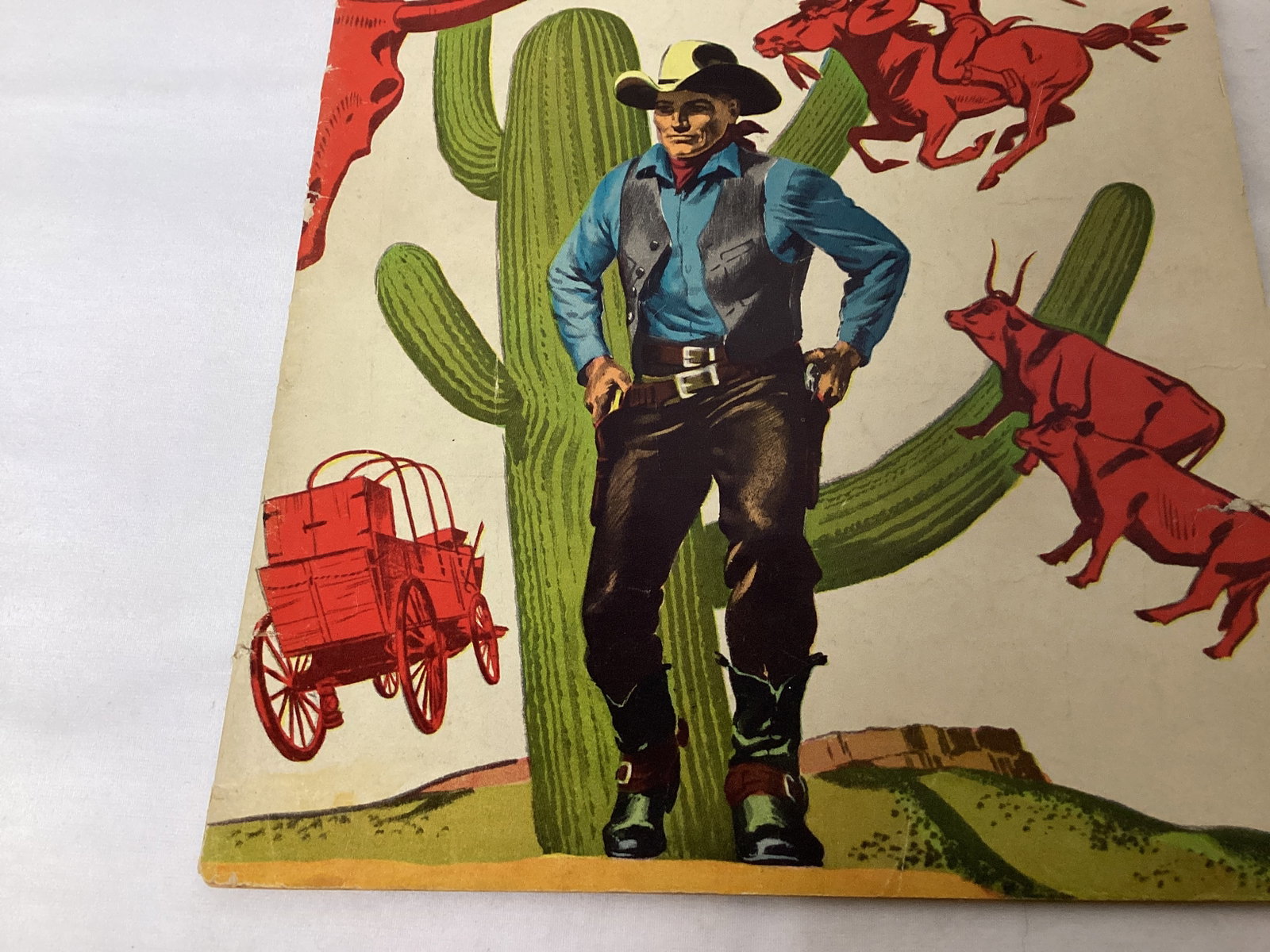 Four Color 222 Dell Zane Grey's West of Pesos Comic Book - 4