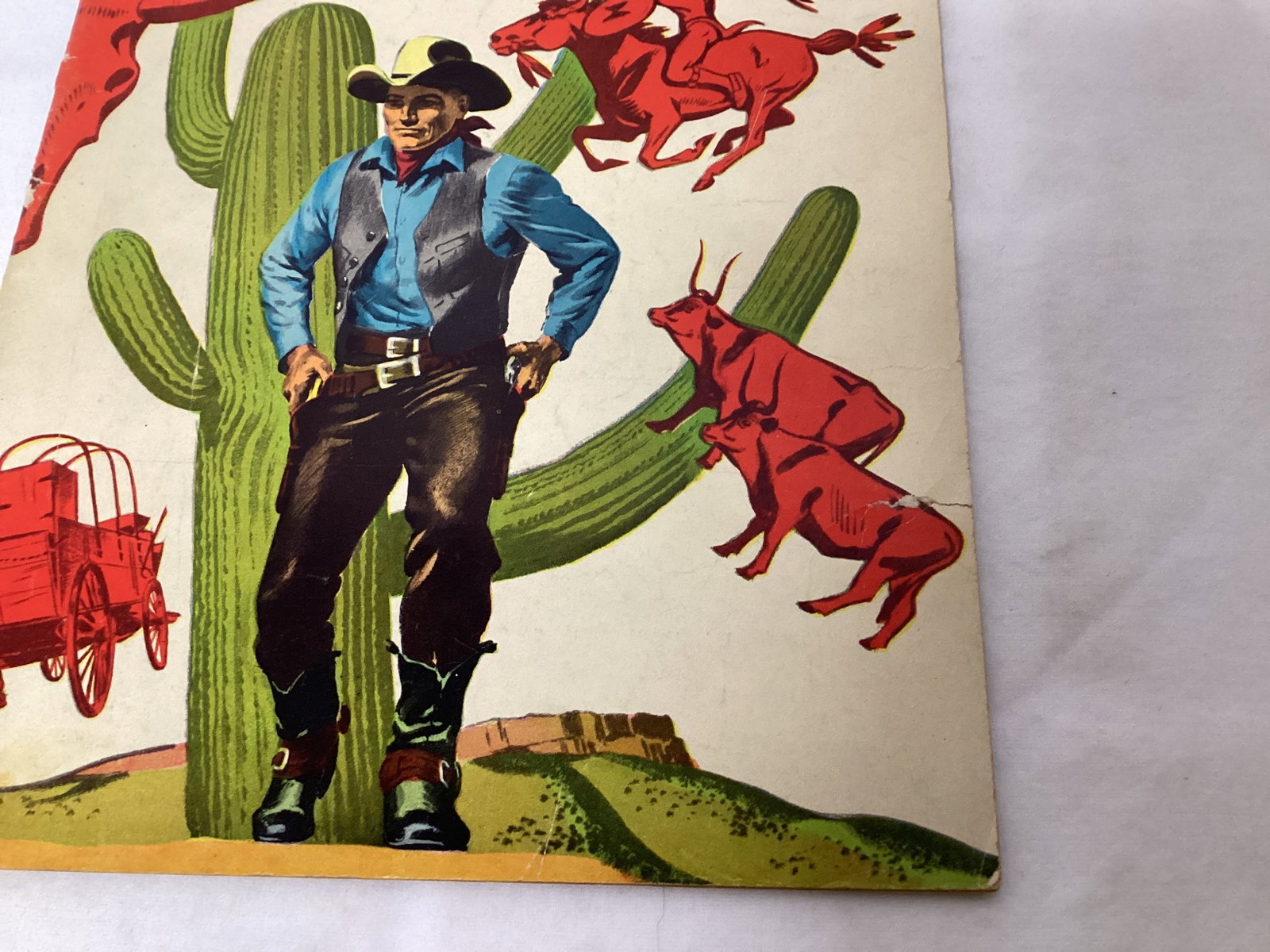 Four Color 222 Dell Zane Grey's West of Pesos Comic Book - 5