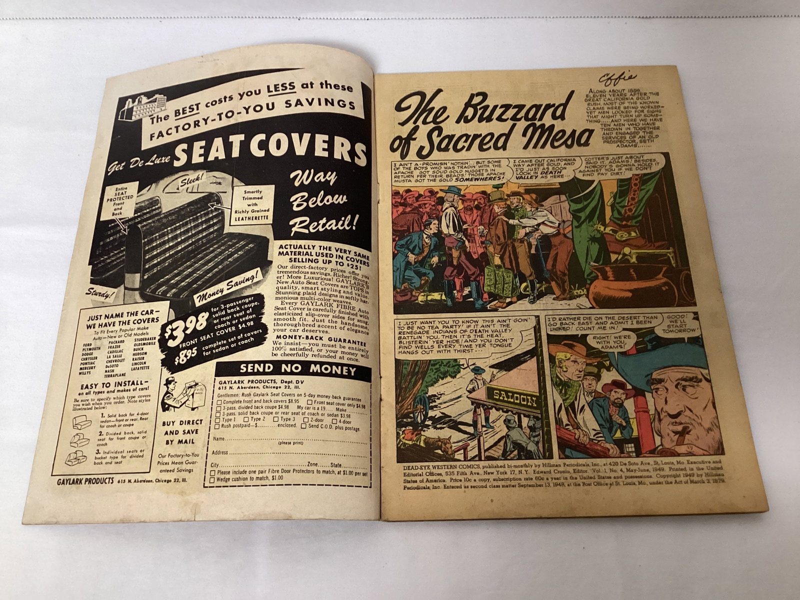 Dead-Eye Western Comics 4 Hillman Comic Book - 6