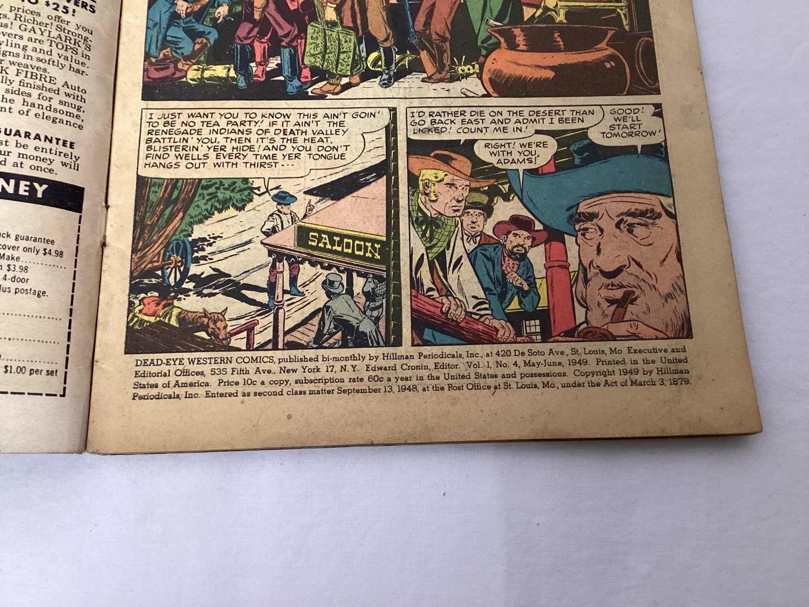 Dead-Eye Western Comics 4 Hillman Comic Book - 7