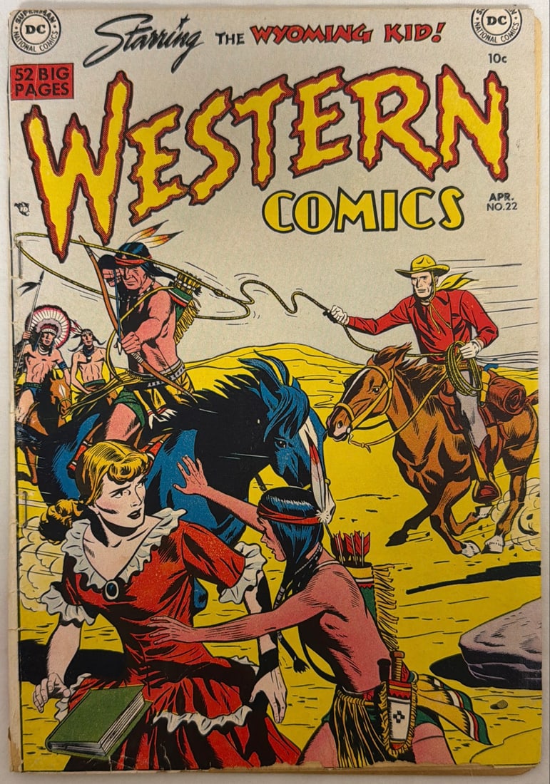 Western Comics 22 DC Comic Book: 1951, please preview and see all photos for condition