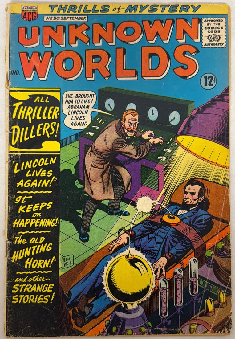 Unknown Worlds 50 ACG Comic Book: 1966, please preview and see all photos for condition