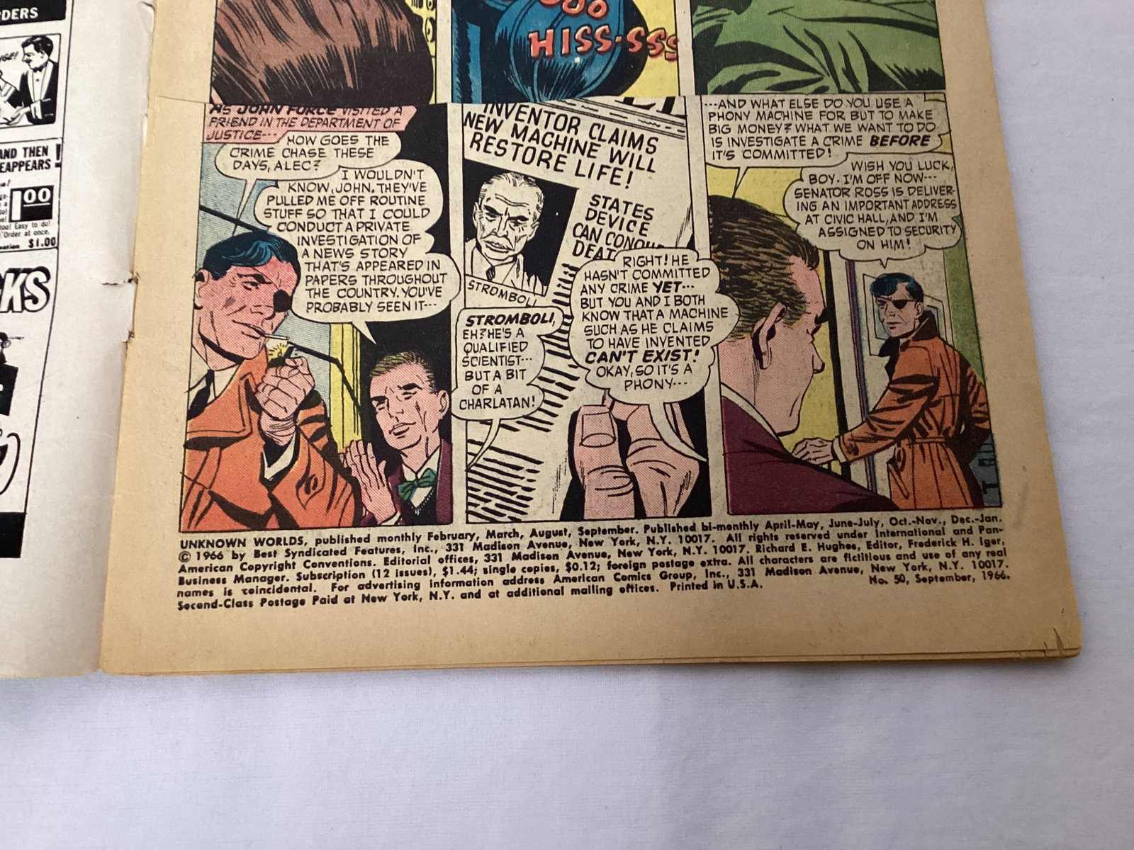 Unknown Worlds 50 ACG Comic Book - 7