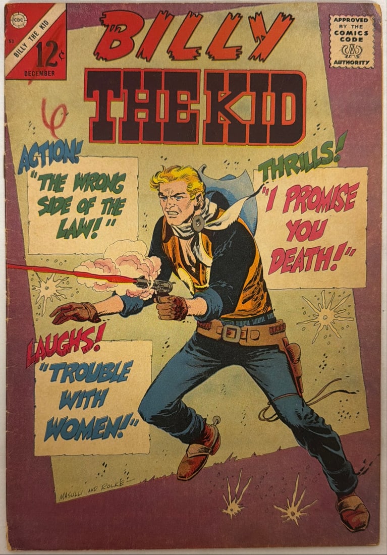 Billy the Kid 53 Charlton Comic Book: 1965, please preview and see all photos for condition