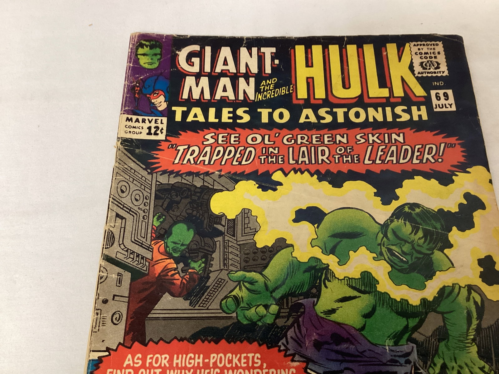 Tales to Astonish 69 Marvel Hulk Giant Man Comic Book - 2