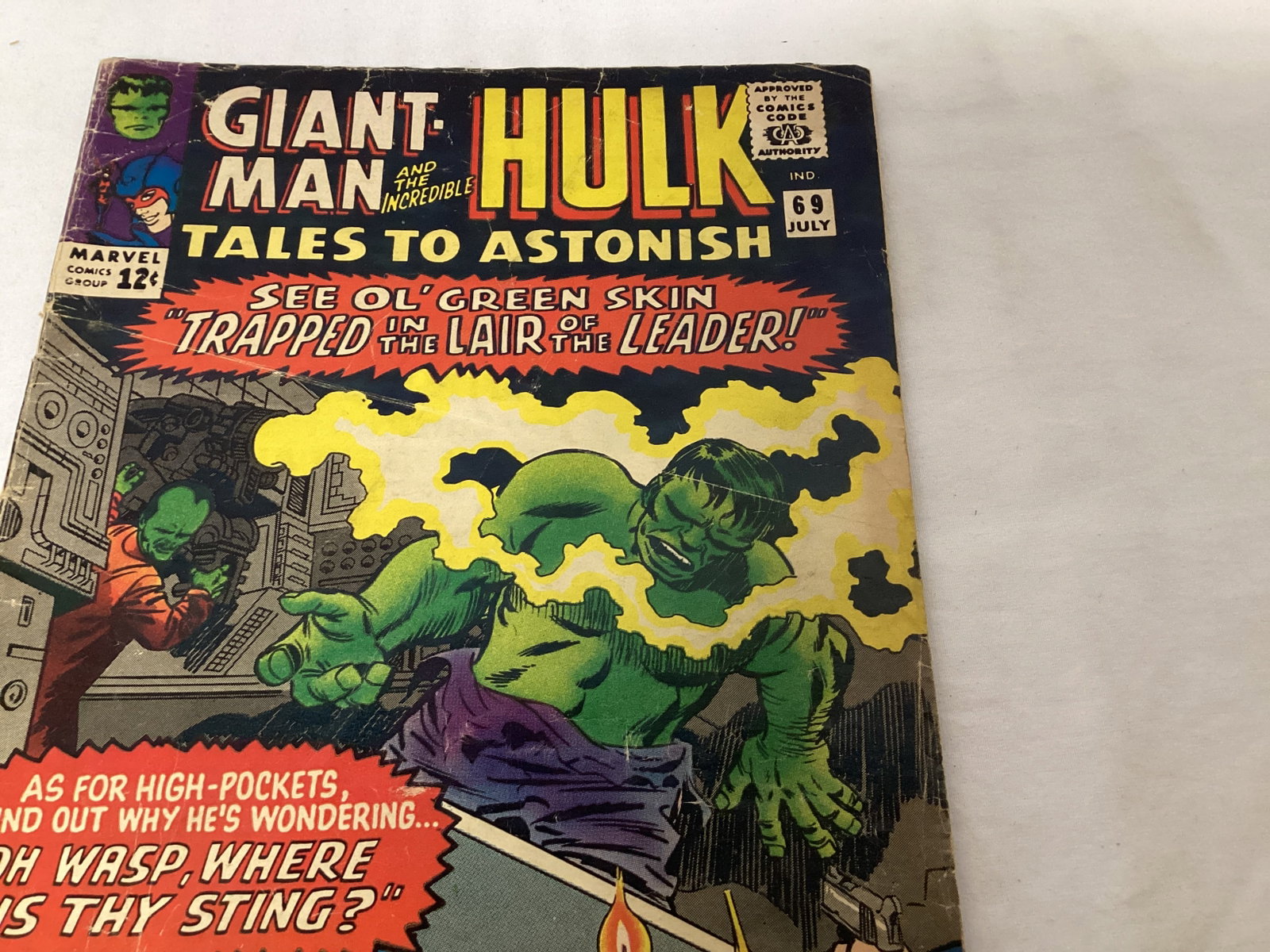 Tales to Astonish 69 Marvel Hulk Giant Man Comic Book - 3