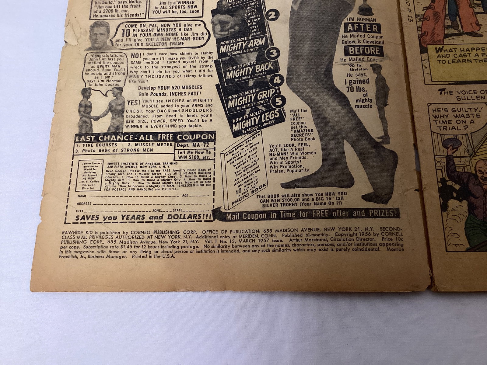 Rawhide Kid 13 Atlas Comic Book - 7