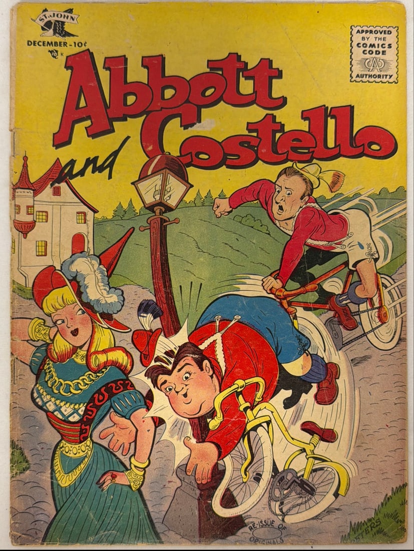 Abbott and Costello 34 Comic Book: 1955, cover detached, please preview and see all photos for condition