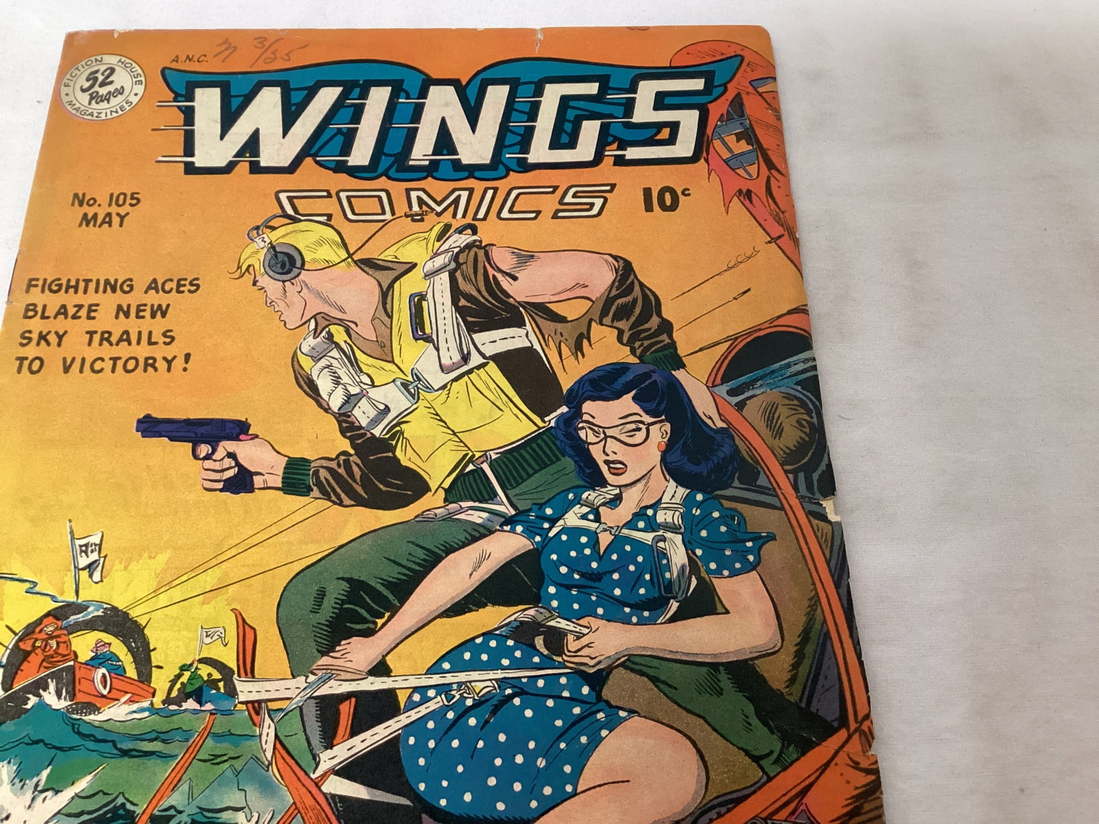 Wings Comics 105 Fiction House Comic Book - 3