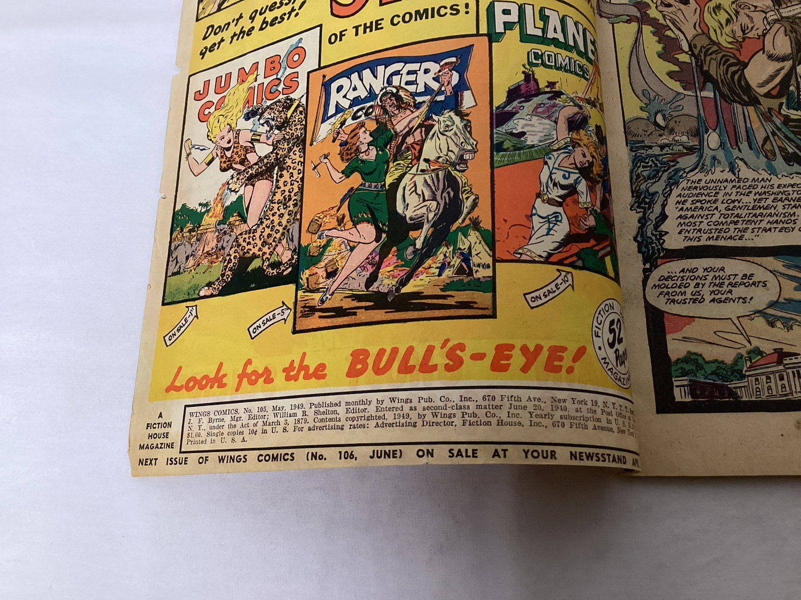 Wings Comics 105 Fiction House Comic Book - 7