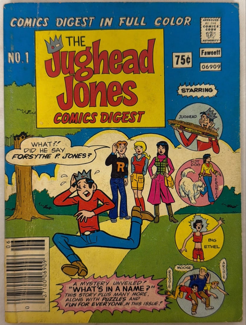 Jughead Jones 1 Archie Comic Digest: 1977, please preview and see all photos for condition