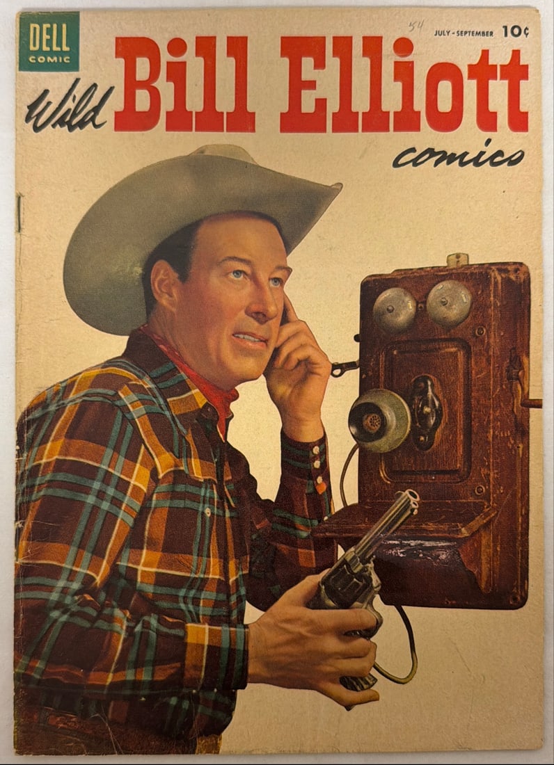 Wild Bill Elliott Comics 14 Dell Comic Book: 1954, please preview and see all photos for condition