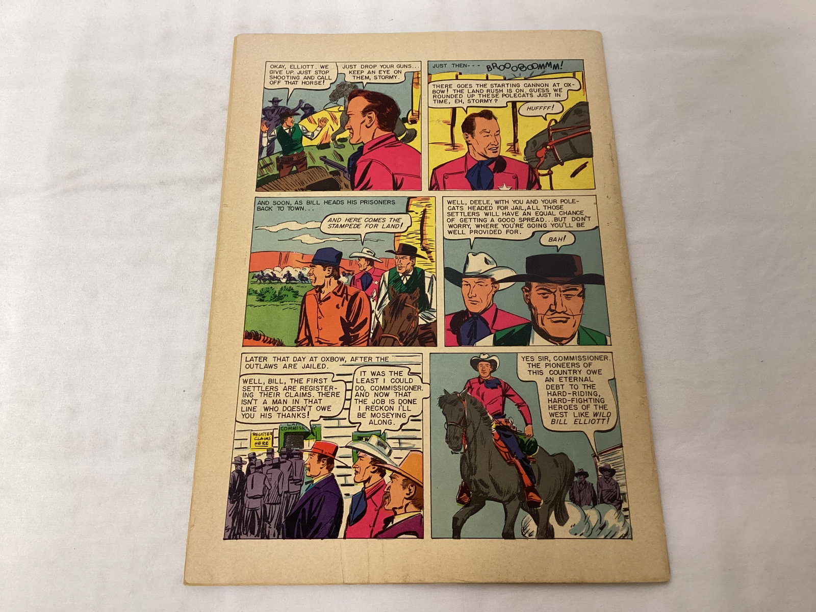 Wild Bill Elliott Comics 14 Dell Comic Book - 8