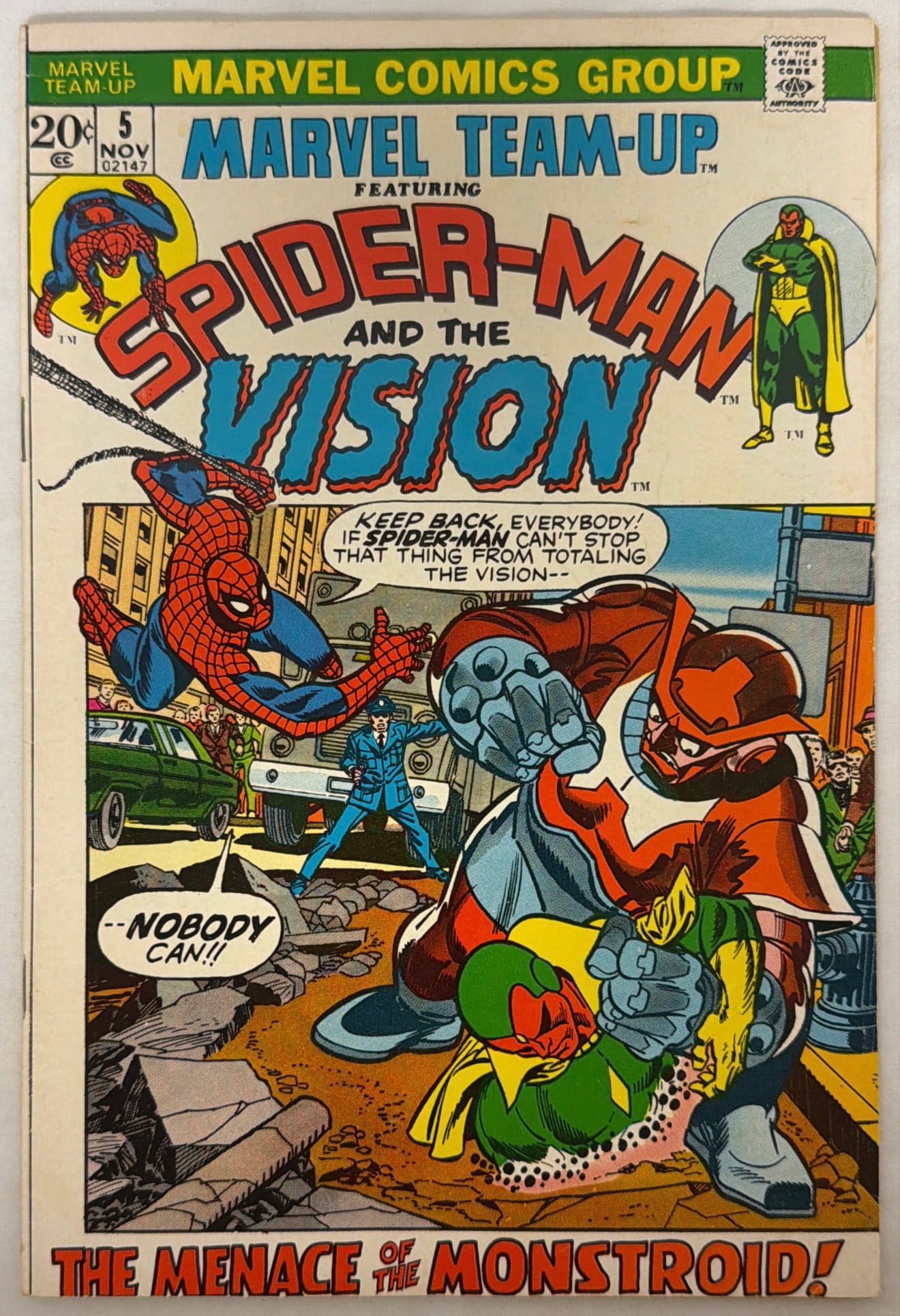 Marvel Team-Up 5 Spider-Man Vision Comic Book (1 of 8)