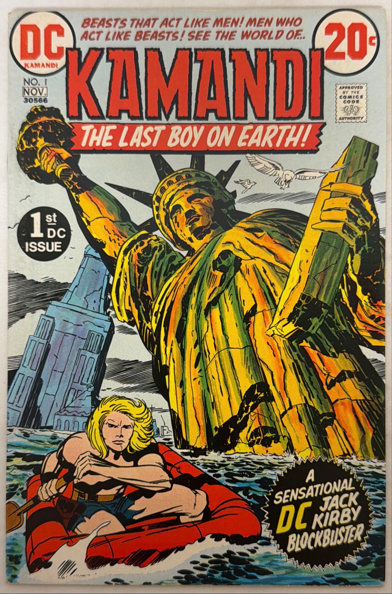 Kamandi the Last Boy on Earth 1 DC Comic Book: 1972, please preview and see all photos for condition