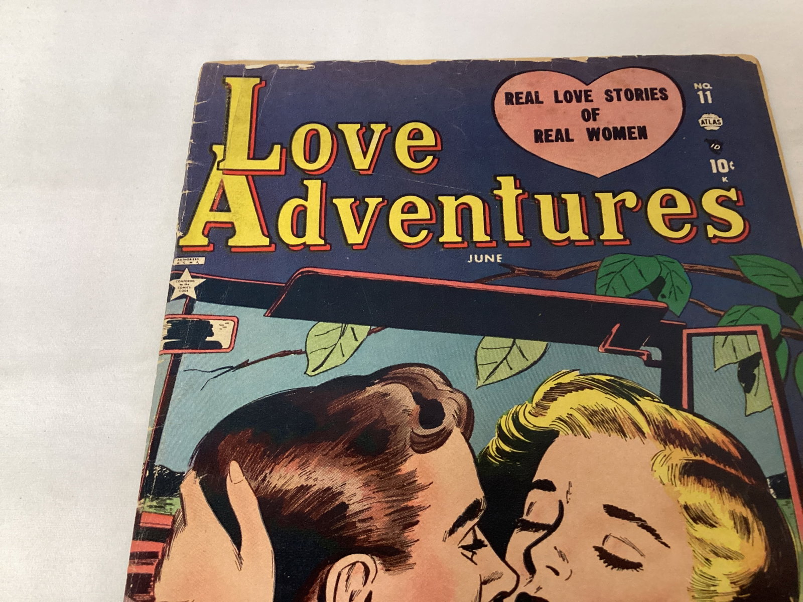 Love Adventures 11 Atlas Comic Book - 2