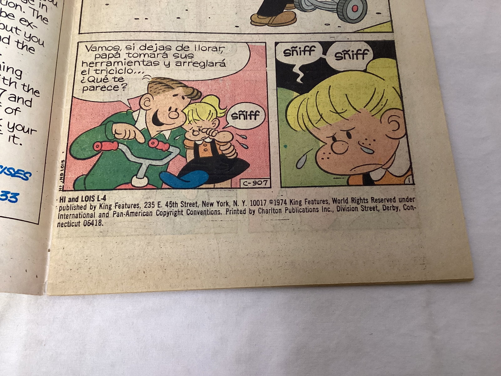Lalo y Lola / Hi and Lois Spanish English Combo King Comic Book - 7