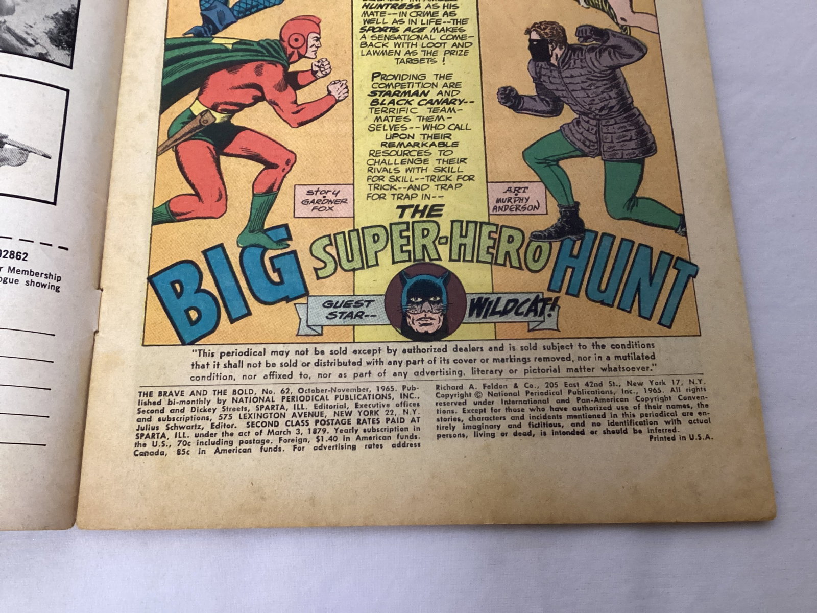 Brave and the Bold 62 DC Starman Black Canary Comic Book - 7