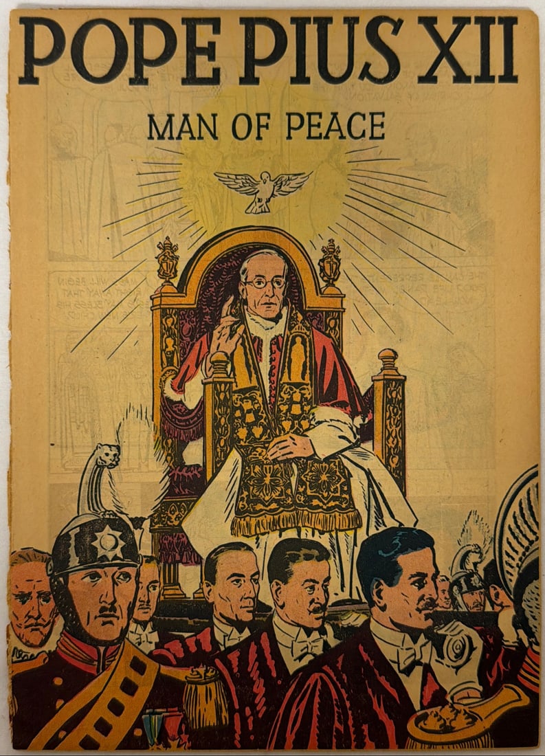 Pope Pius XII Man of Peace Comic Book Special: 1950, cover detached and split, please preview and see all photos for condition