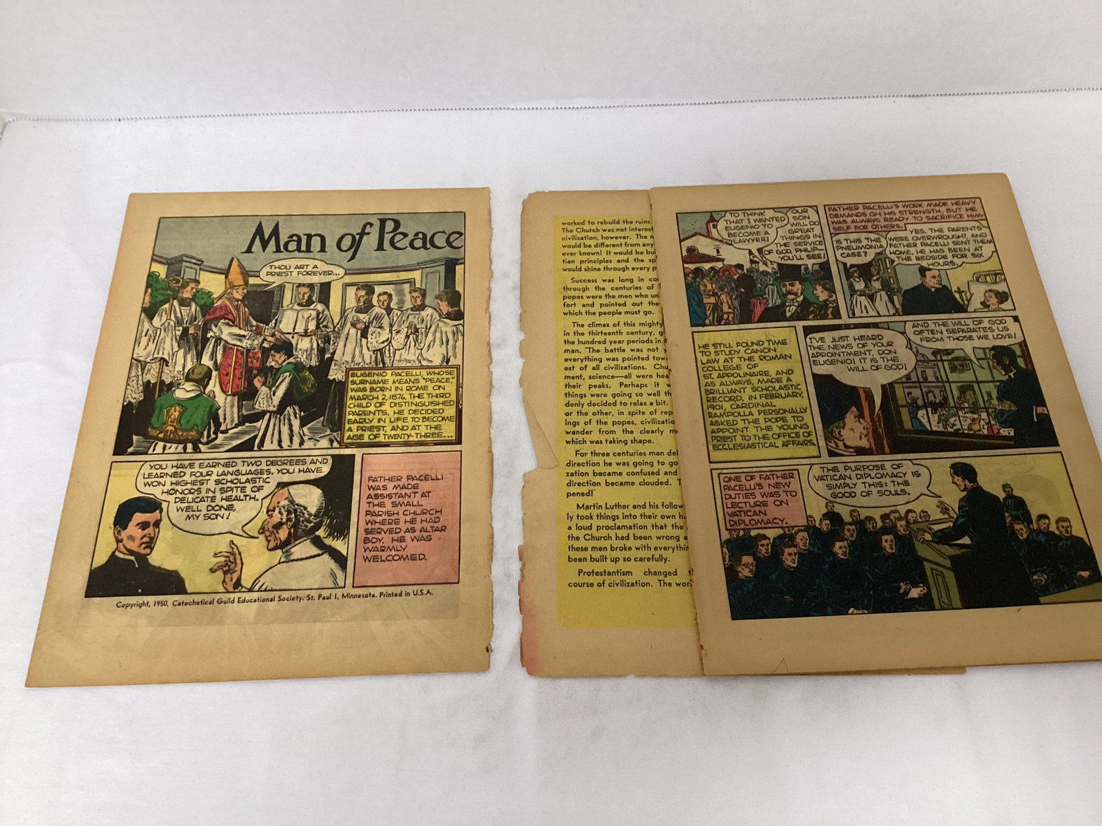 Pope Pius XII Man of Peace Comic Book Special - 2