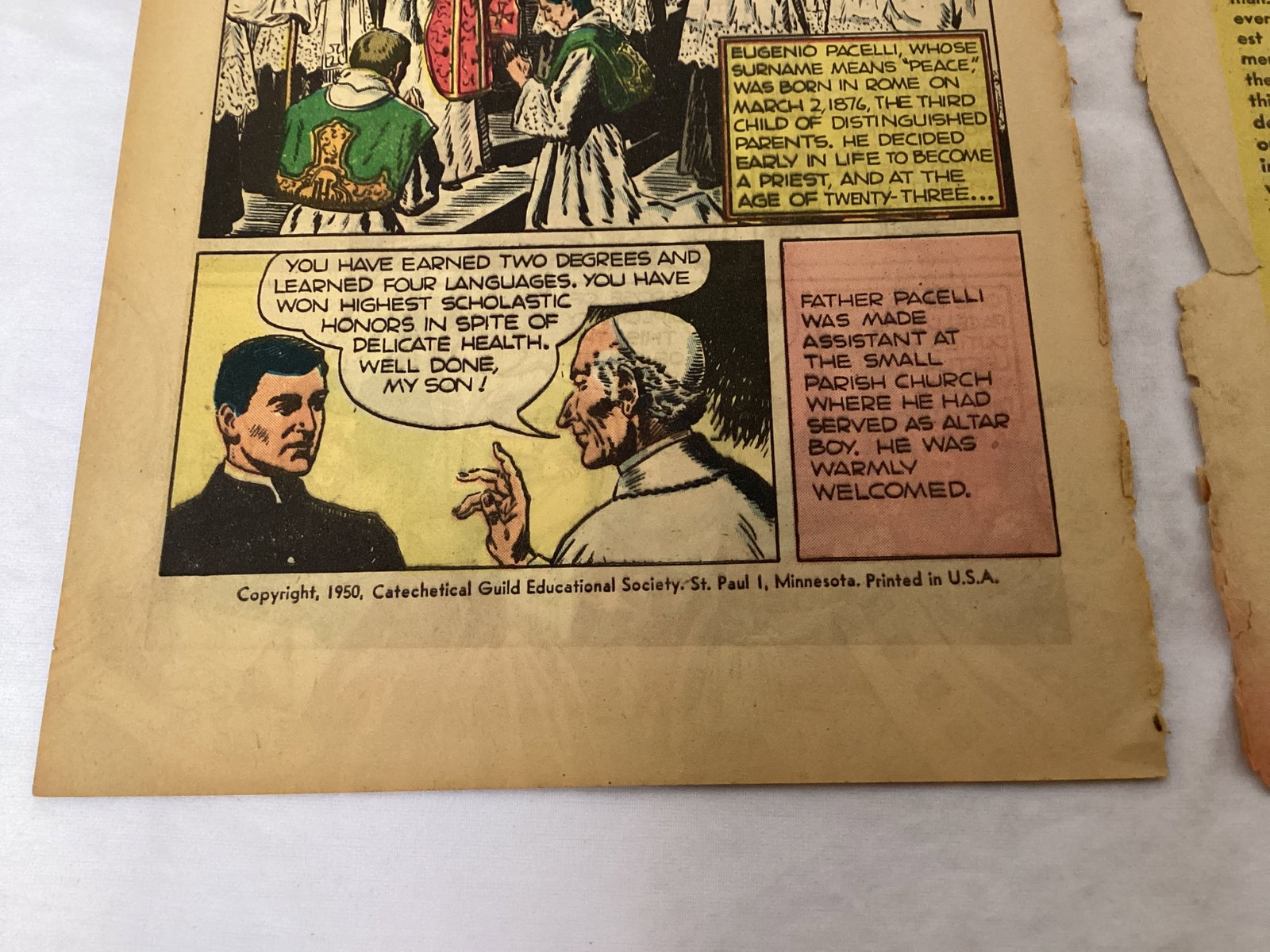 Pope Pius XII Man of Peace Comic Book Special - 3