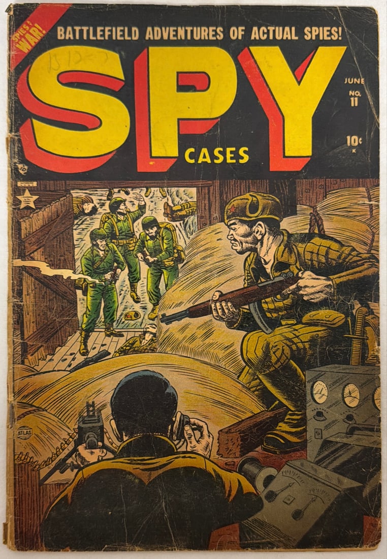 Spy Cases 11 Atlas Comic Book: 1952, please preview and see all photos for condition