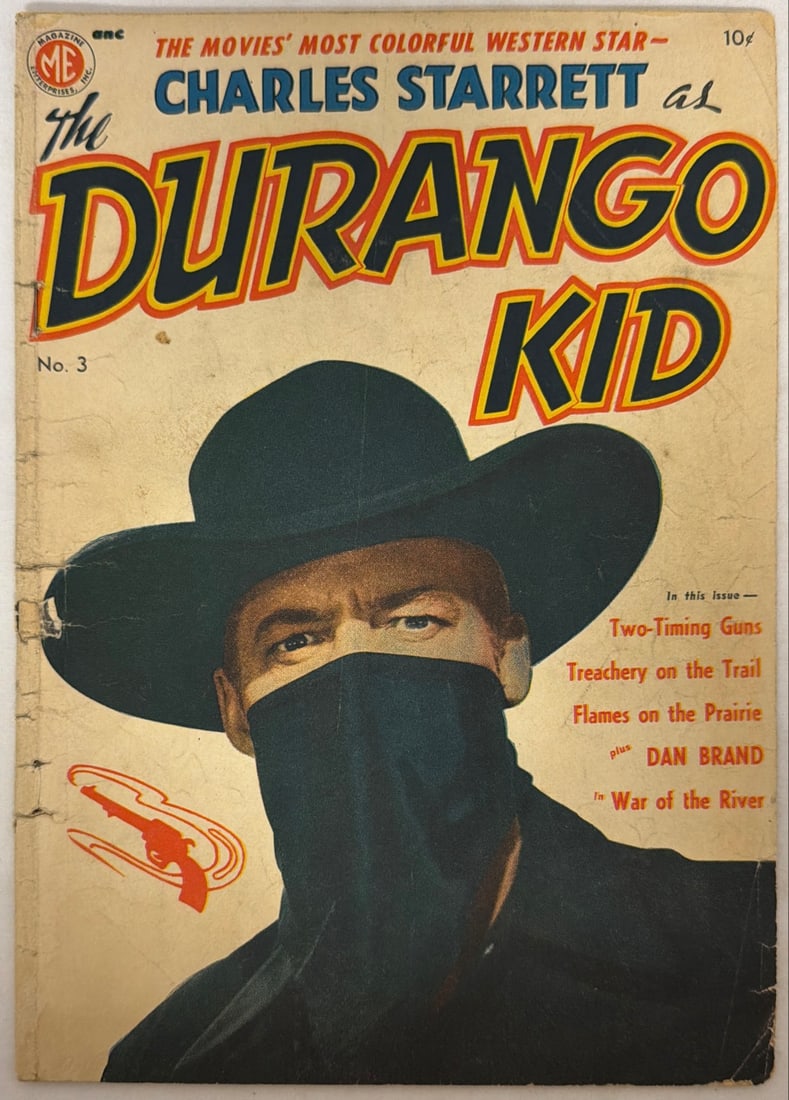 Durango Kid 3 Magazine Enterprises Comic Book: 1950, please preview and see all photos for condition
