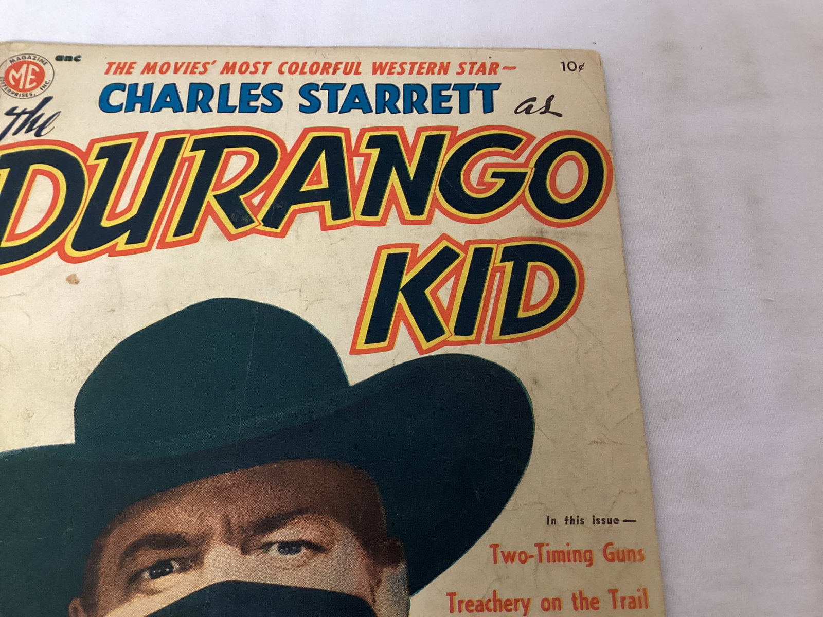Durango Kid 3 Magazine Enterprises Comic Book - 3