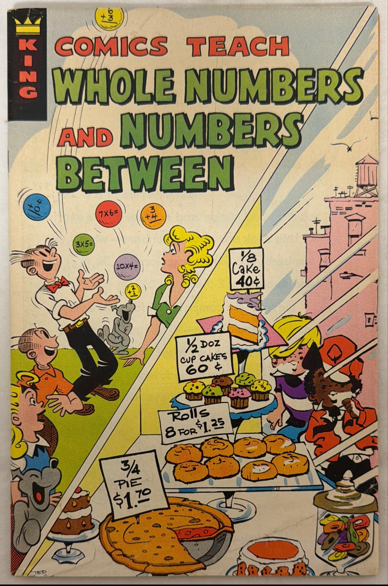 King Comics Teach Whole Numbers and Numbers Between Comic Book: 1979, please preview and see all photos for condition