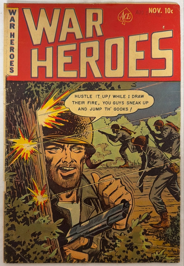 War Heroes 5 Ace Comic Book: 1952, please preview and see all photos for condition