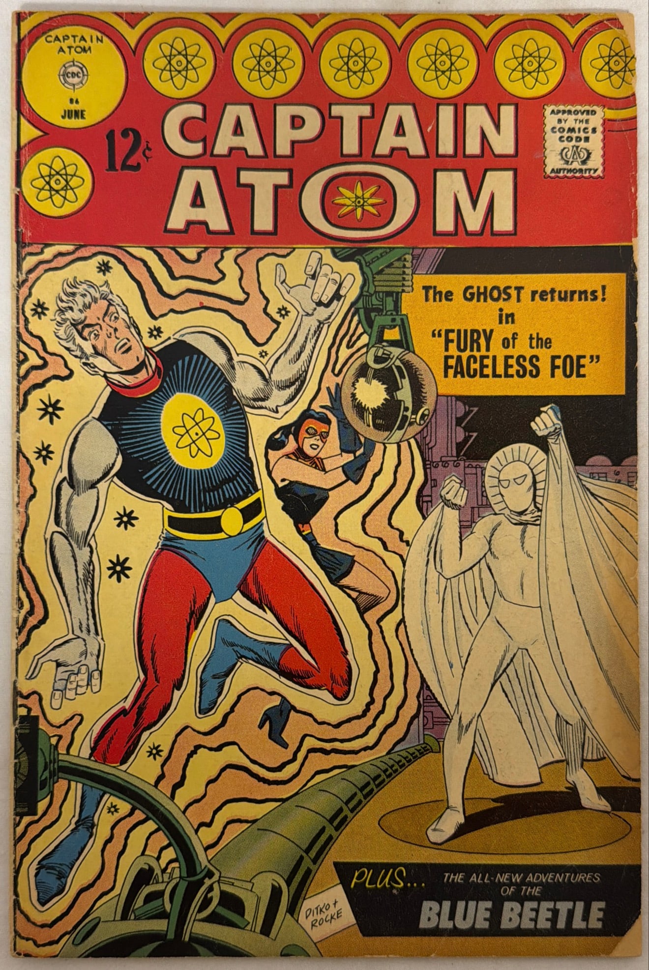 Captain Atom 86 Charlton Comic Book: 1967, please preview and see all photos for condition