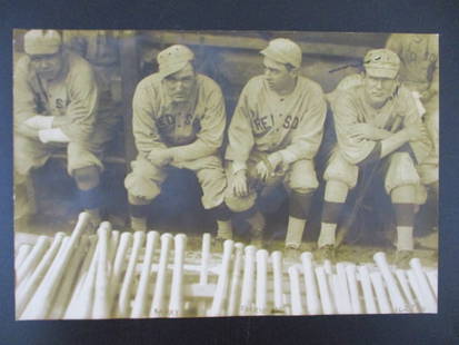 Original Babe Ruth Photo on the Boston Red Sox – 1918-1919 – Measures 10” x 7”: "Enjoy FREE shipping on all items in this auction!"Offered here is an exceptionally rare original photograph featuring the legendary Babe Ruth during his historic early years with the Boston Red Sox.