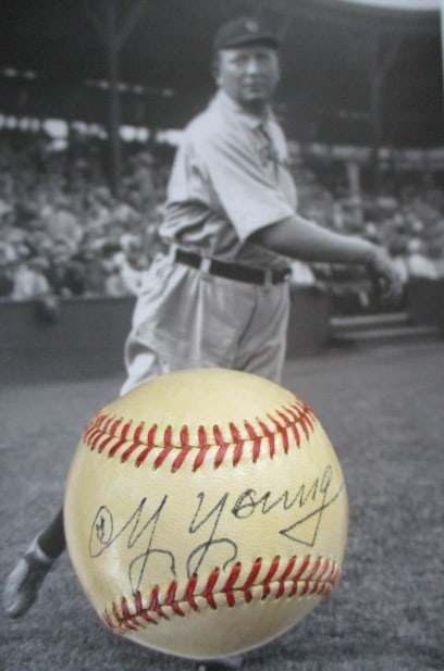 Cy Young Single Signed 1951 OAL William Harridge Baseball (1 of 3)
