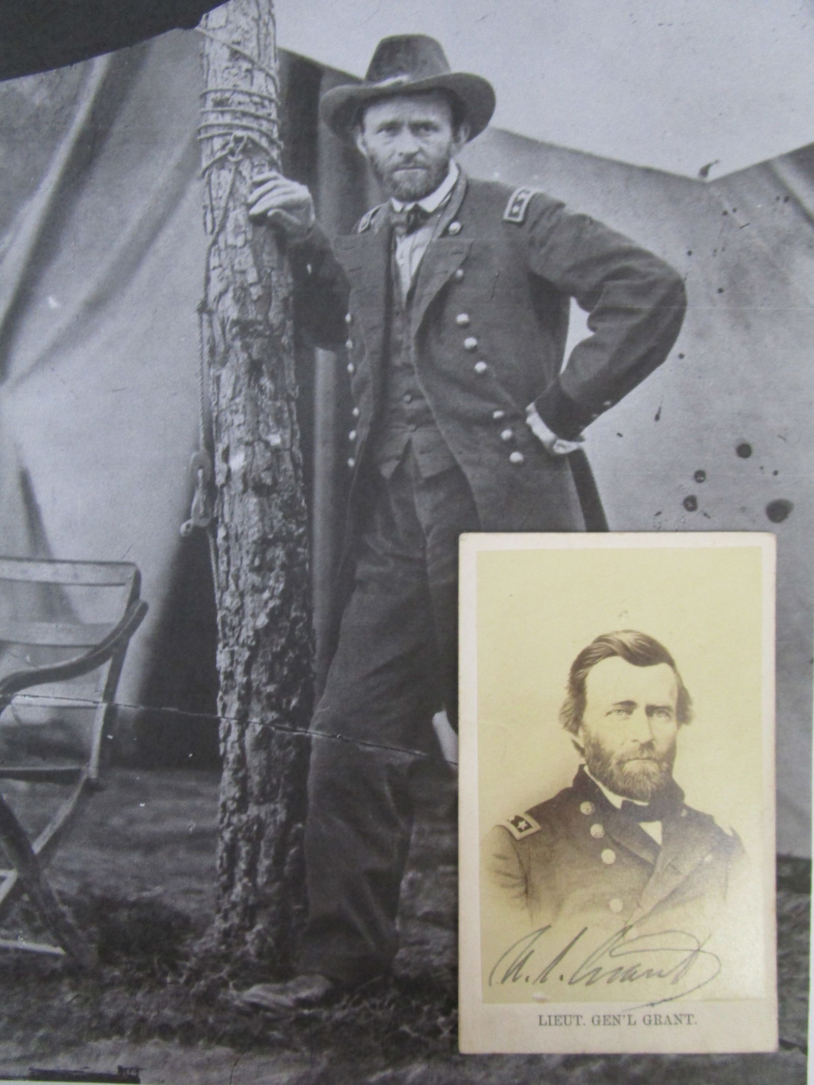 Ulysses S. Grant Signed CDV (Carte de Visite) Card with Certificate of Authenticity (1 of 3)