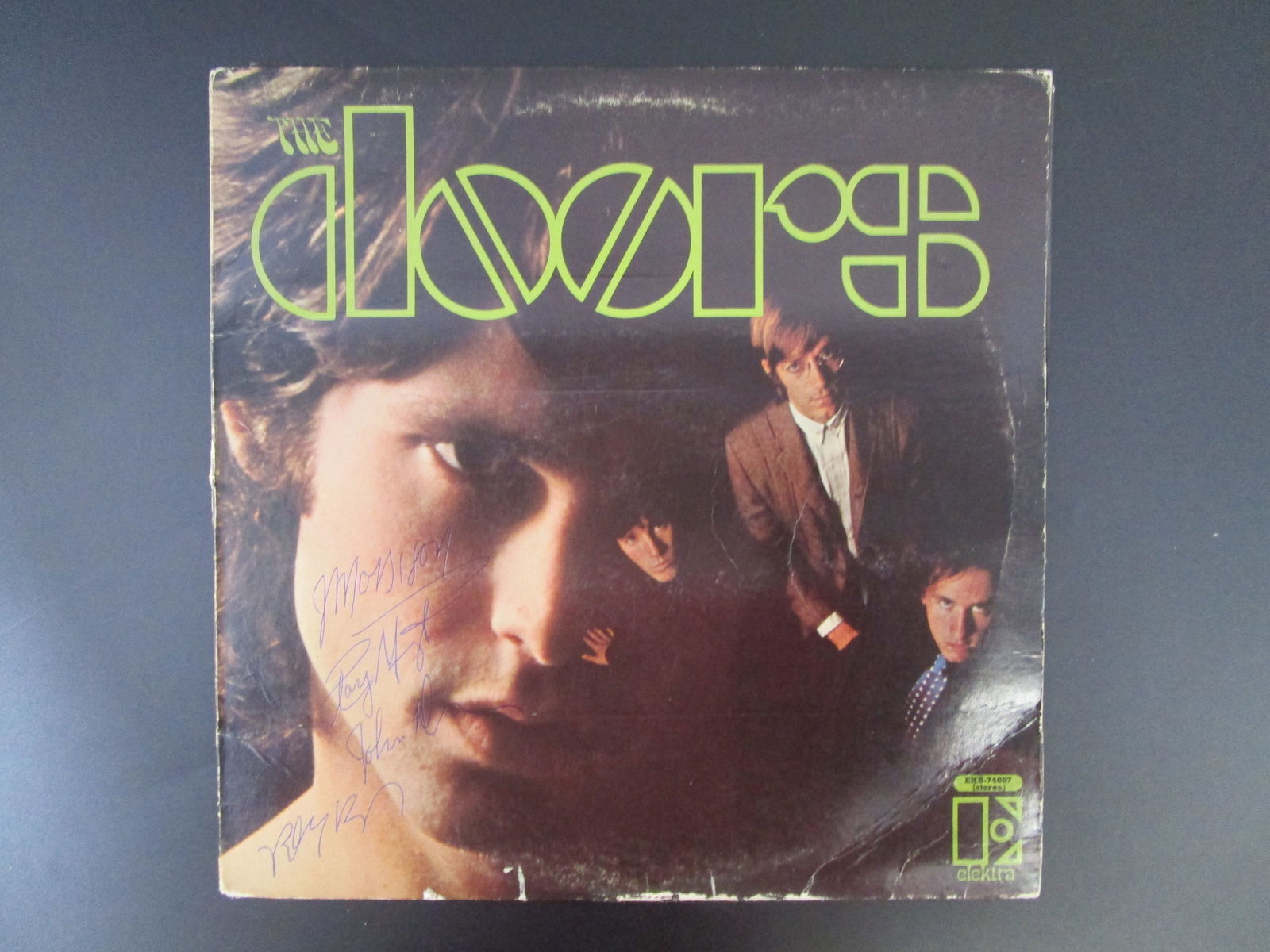 Jim Morrison and The Doors Signed The Doors Album Cover with Certificate of Authenticity (1 of 3)